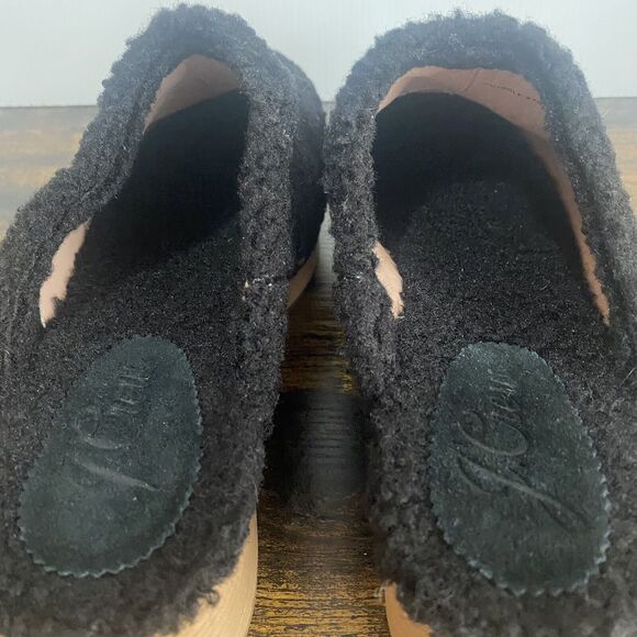 J. Crew Factory Black Textured Clogs with Gold Studs - Picture 5 of 10